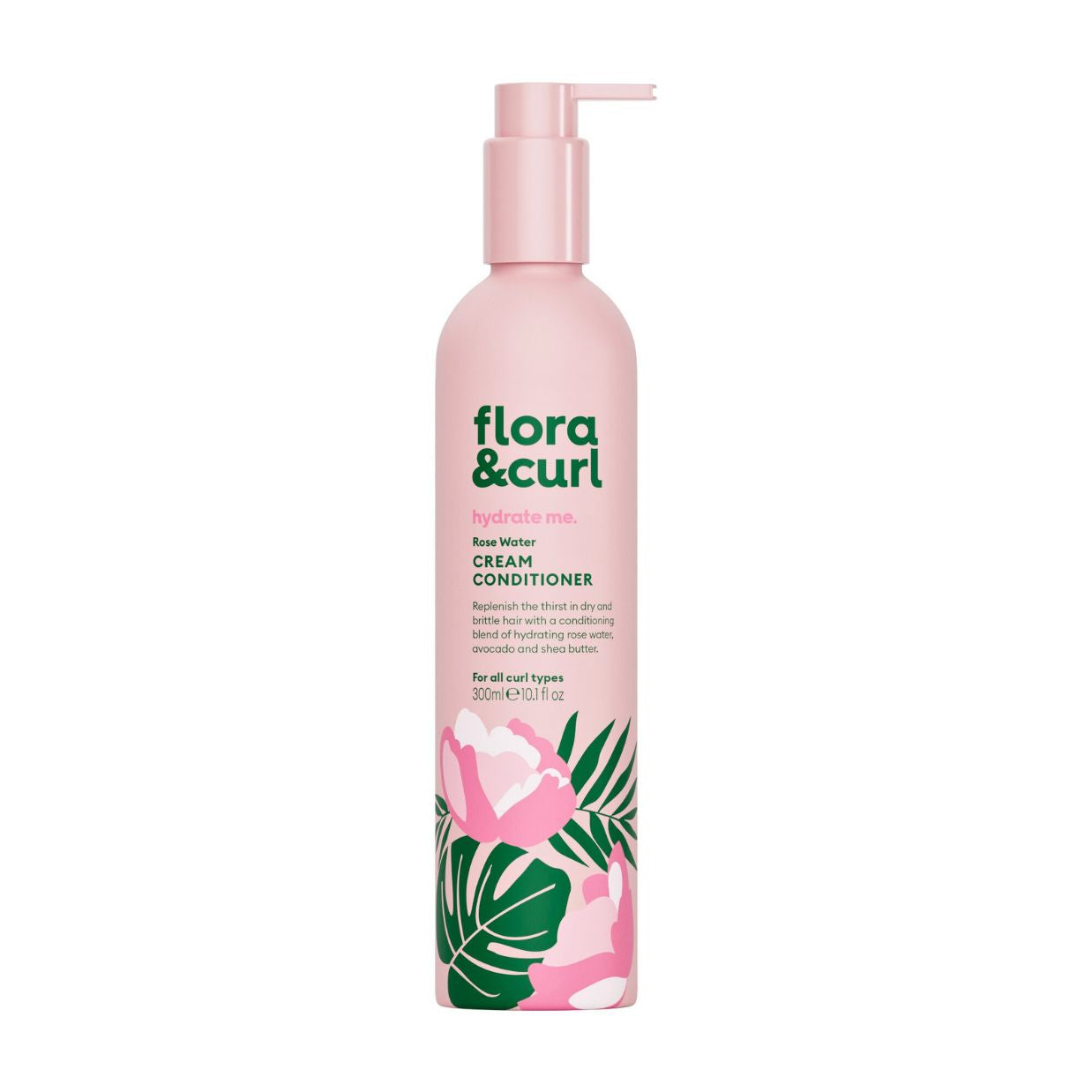 Flora & Curl | Rose Water Cream Conditioner /300ml Conditioner Flora & Curl