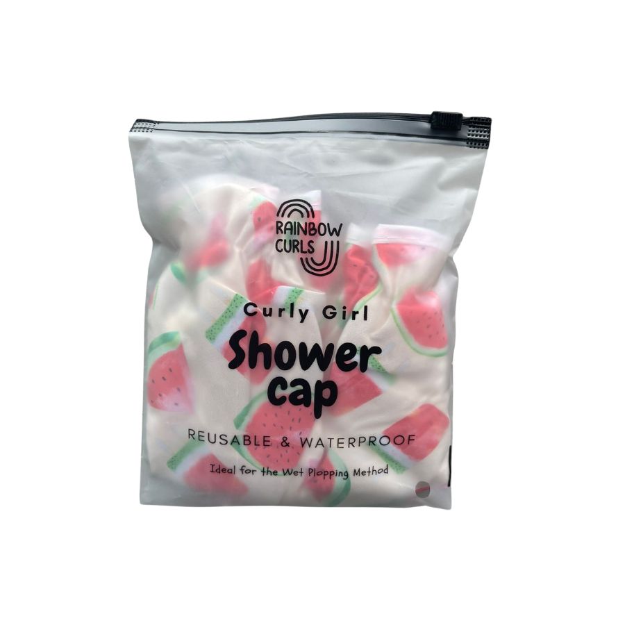 Rainbow Curls | Curly Hair Shower Cap Locken Accessoires Rainbow Curls